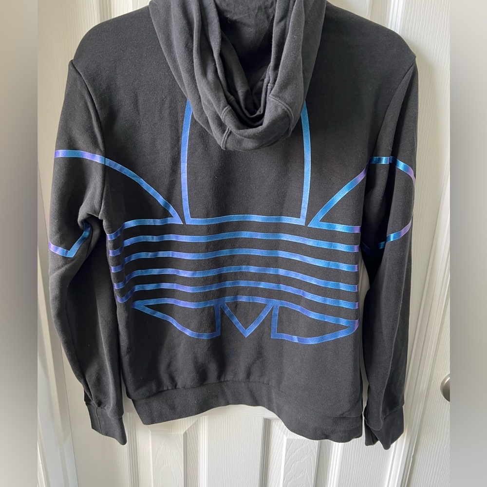 Adidas Hoodie, Black, Youth L(13-14)